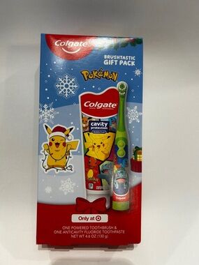 Pokémon Kids Toothbrush & Toothpaste Gift Pack Green essential everyday basic